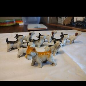 Vintage Japan miniature dog figurines